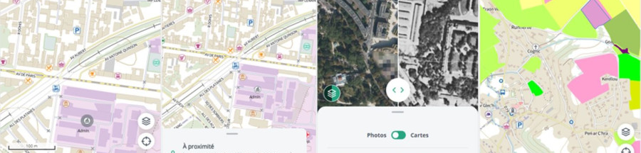 Un aperçu des données cartographiques délivrées par l’application « Carte IGN ».