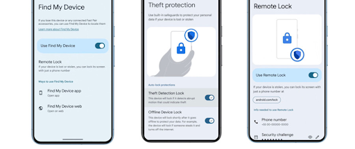 Les nouvelles protections anti-vol de smartphone sur Google Play